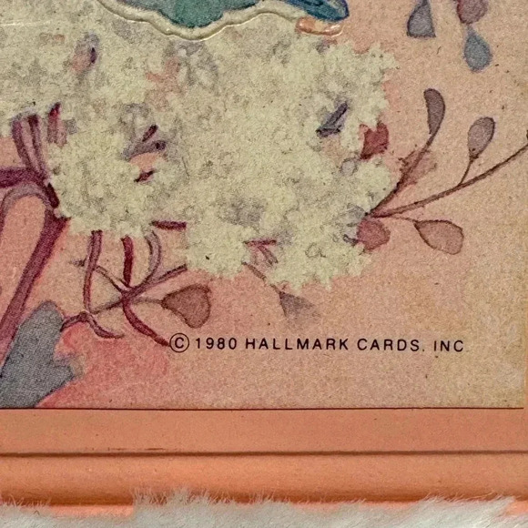 1980 Hallmark Mother Poem Butterfly Wall Plaque Decor Cottage Mothers Day Gift - Picture 3 of 9